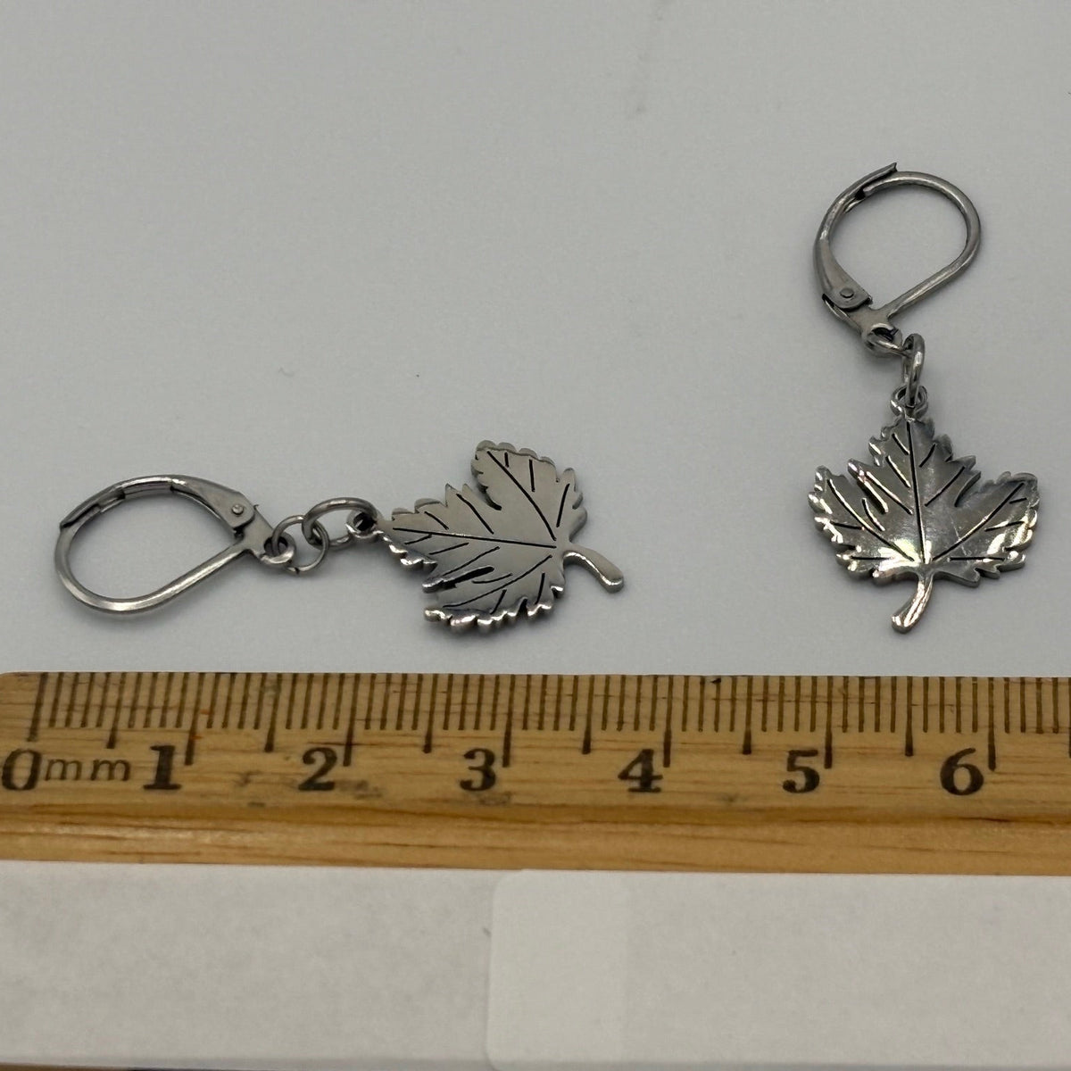 Maple Leaf Stainless Steel Earrings