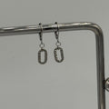 Hammered Ring Stainless Steel Earrings