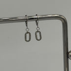 Hammered Ring Stainless Steel Earrings