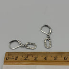 Hammered Ring Stainless Steel Earrings