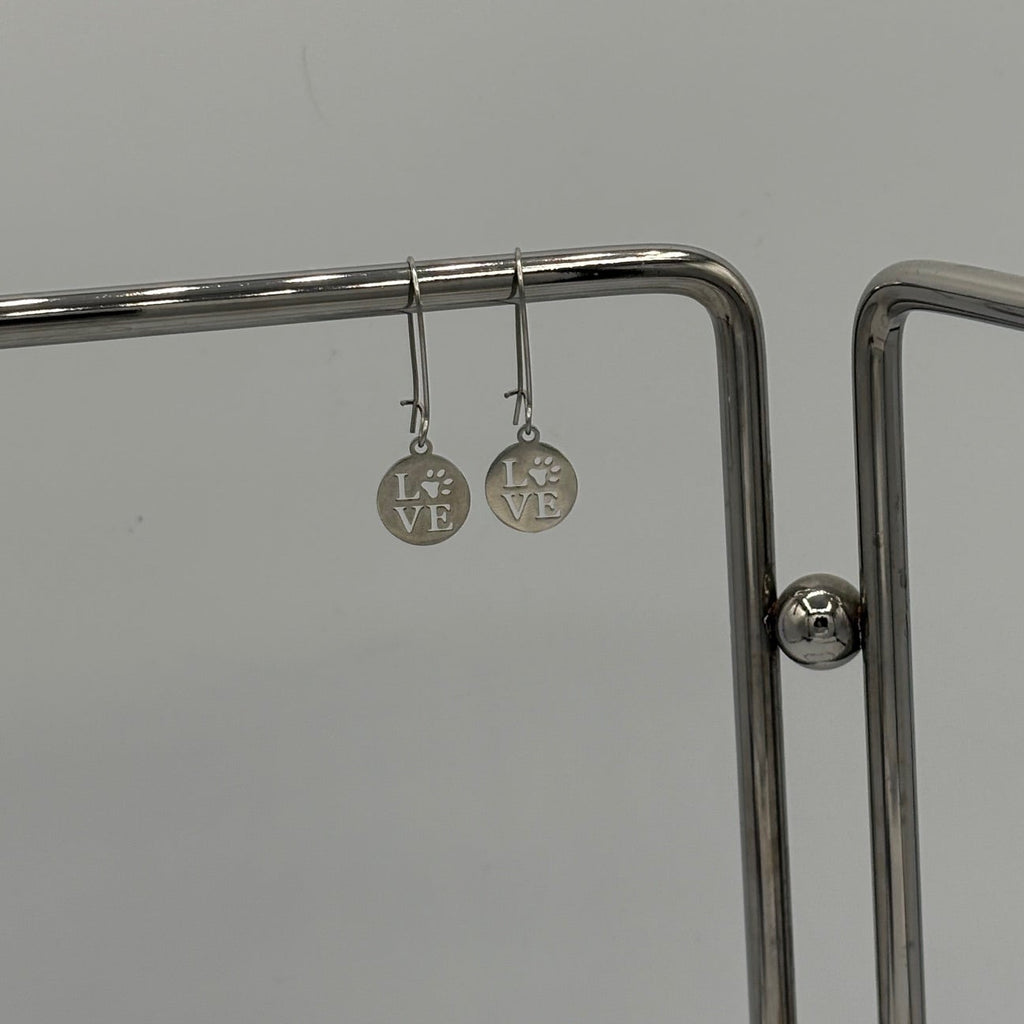Puppy Love Stainless Steel Earrings