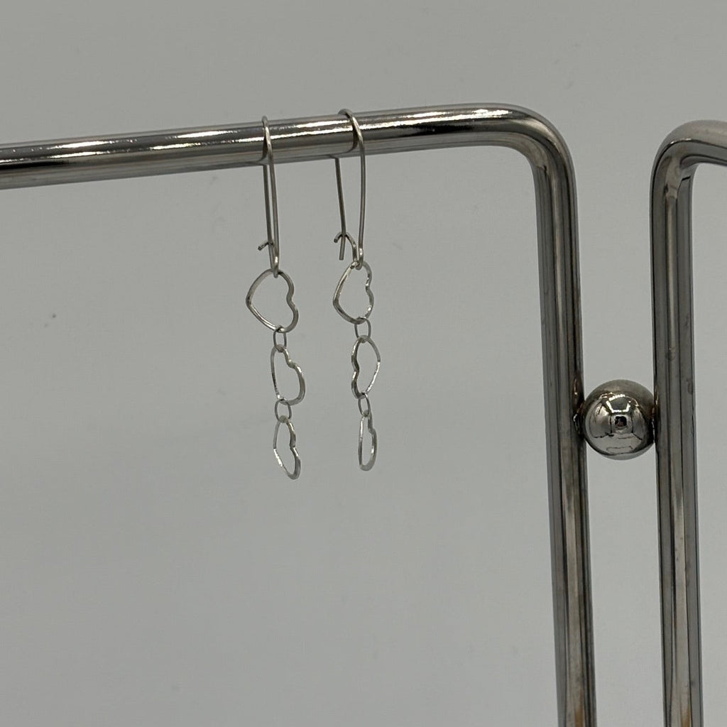 Graceful Hearts Stainless Steel Earrings