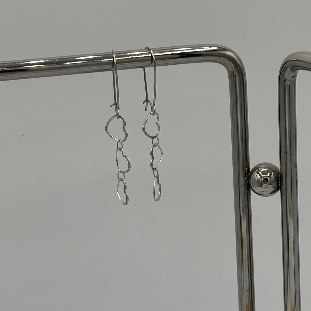 Graceful Hearts Stainless Steel Earrings