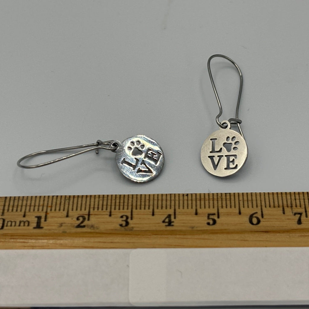 Puppy Love Stainless Steel Earrings