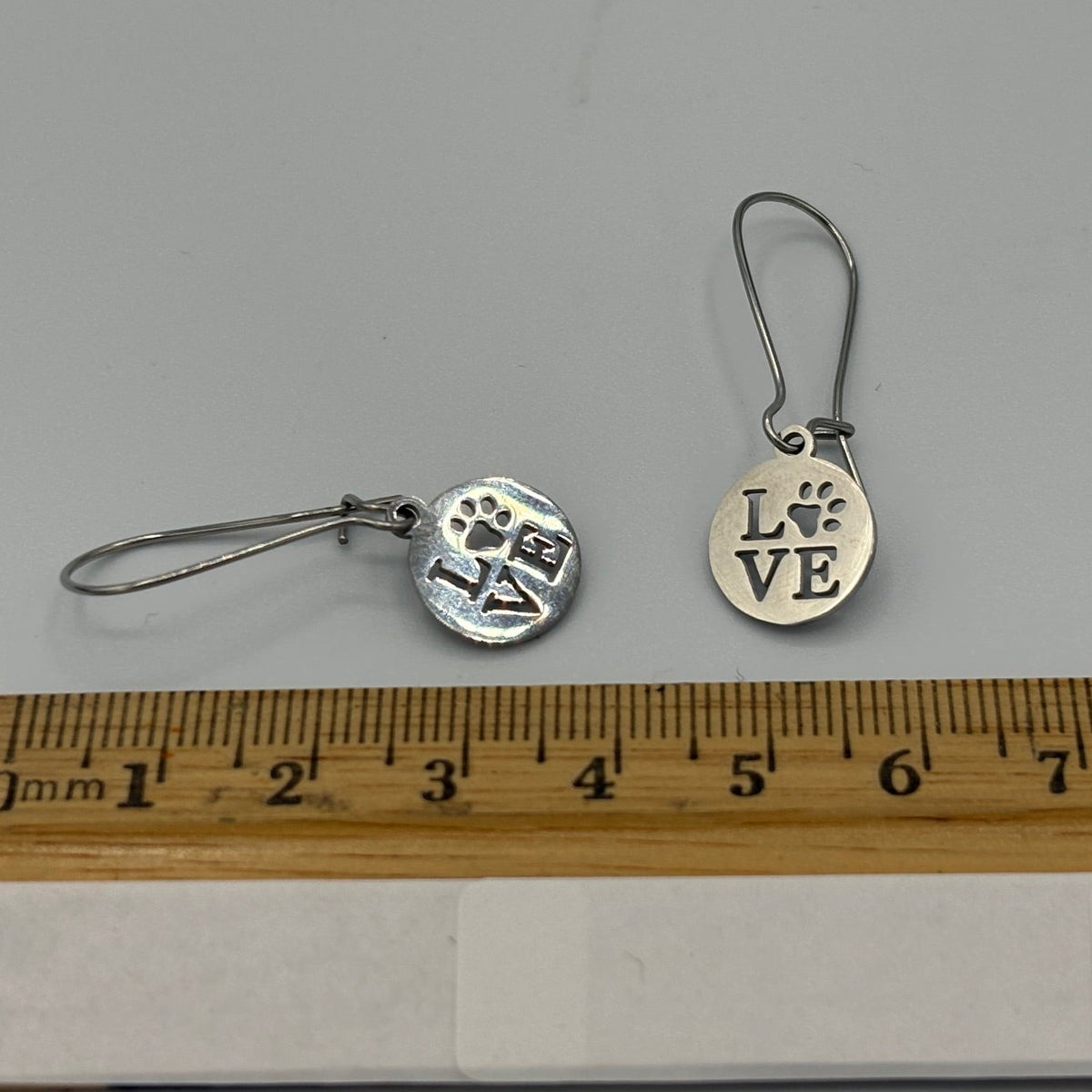 Puppy Love Stainless Steel Earrings