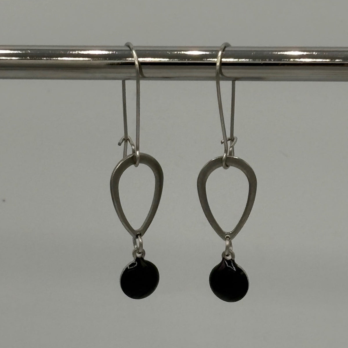 Night Beaded Stainless Steel Earrings