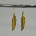 Gold Leaf Stainless Steel Earrings