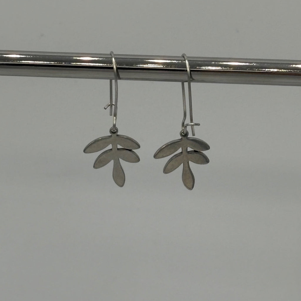Spring Sprout Stainless Steel Earrings