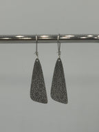 Embossed Flower Stainless Steel Earrings