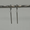 Silver Stem Stainless Steel Earrings