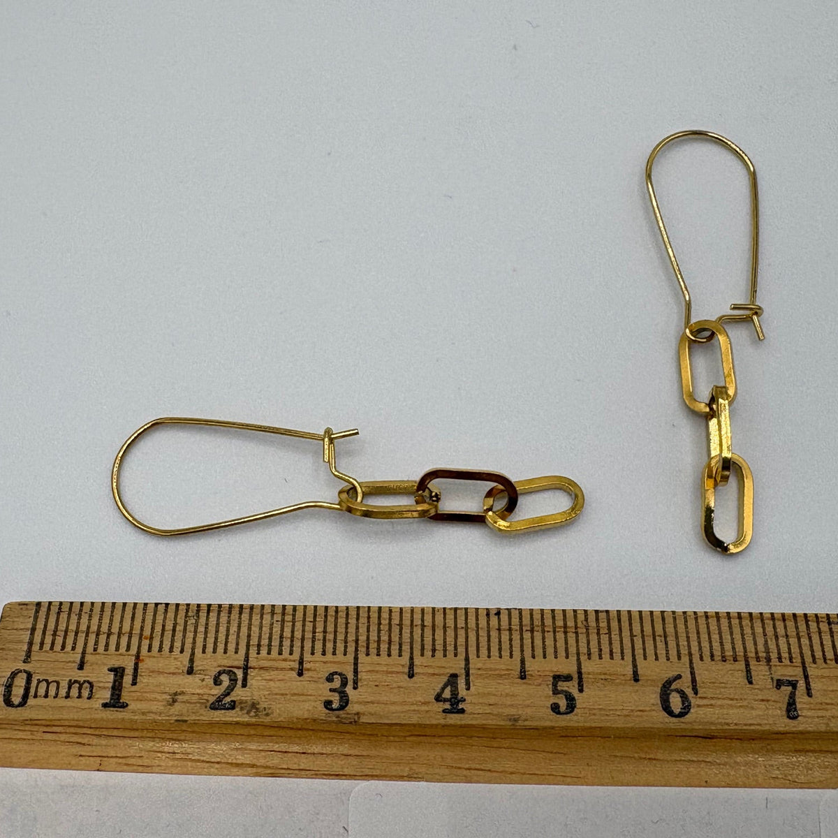 Gold Chain Stainless Steel Earrings