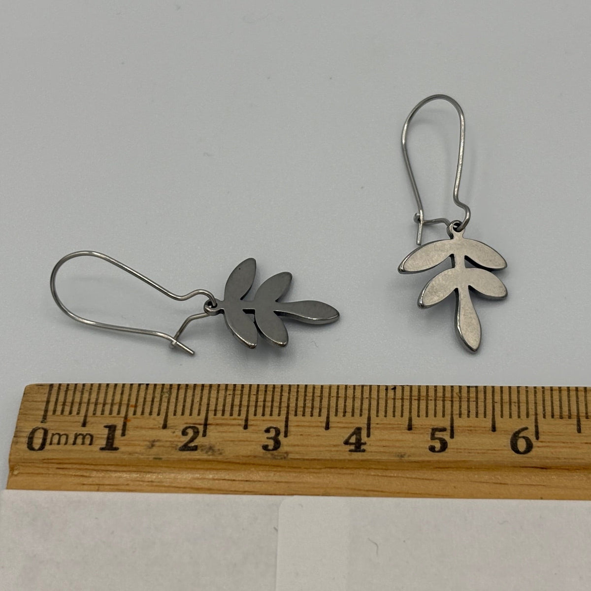 Spring Sprout Stainless Steel Earrings