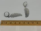 Dainty Feather Stainless Steel Earrings