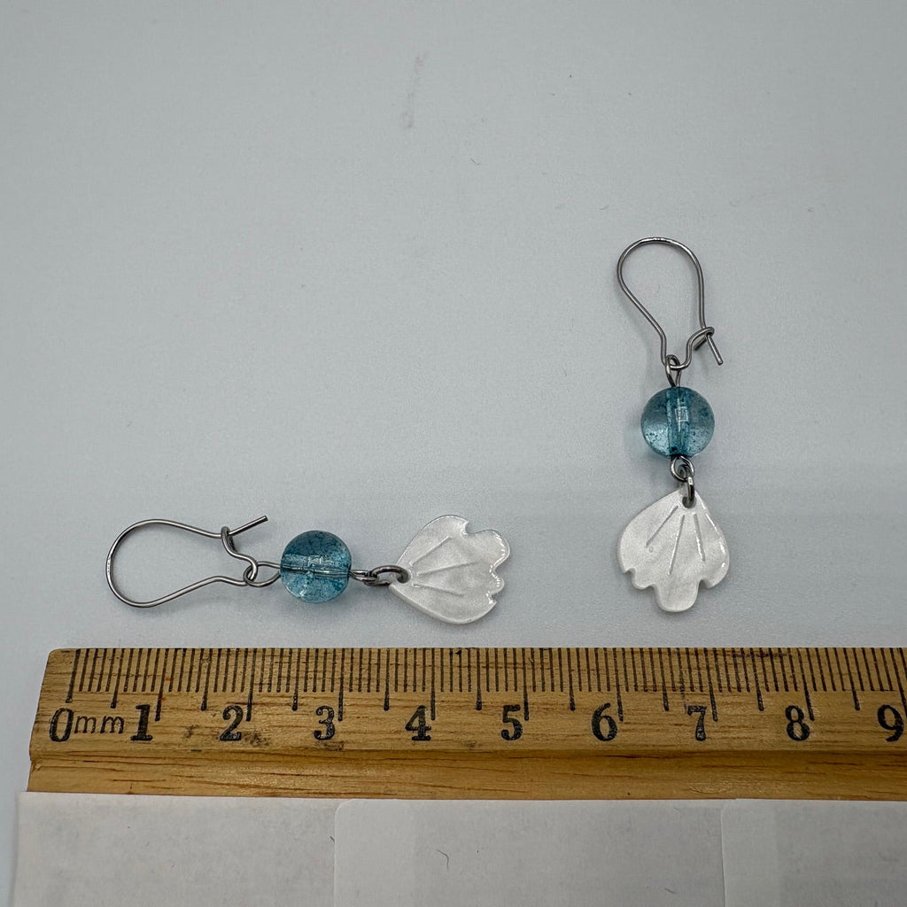 Beach Day Beaded Stainless Steel Earrings
