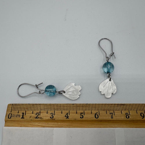 Beach Day Beaded Stainless Steel Earrings