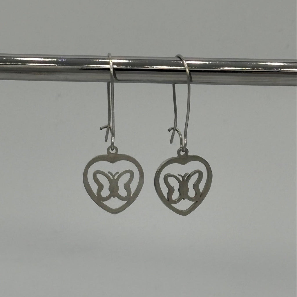 Cheerful Butterflies Stainless Steel Earrings