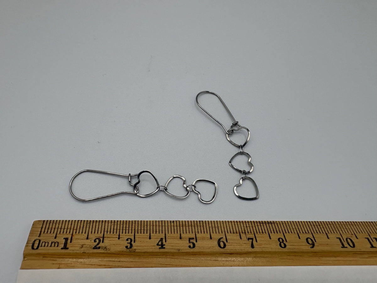 Graceful Hearts Stainless Steel Earrings