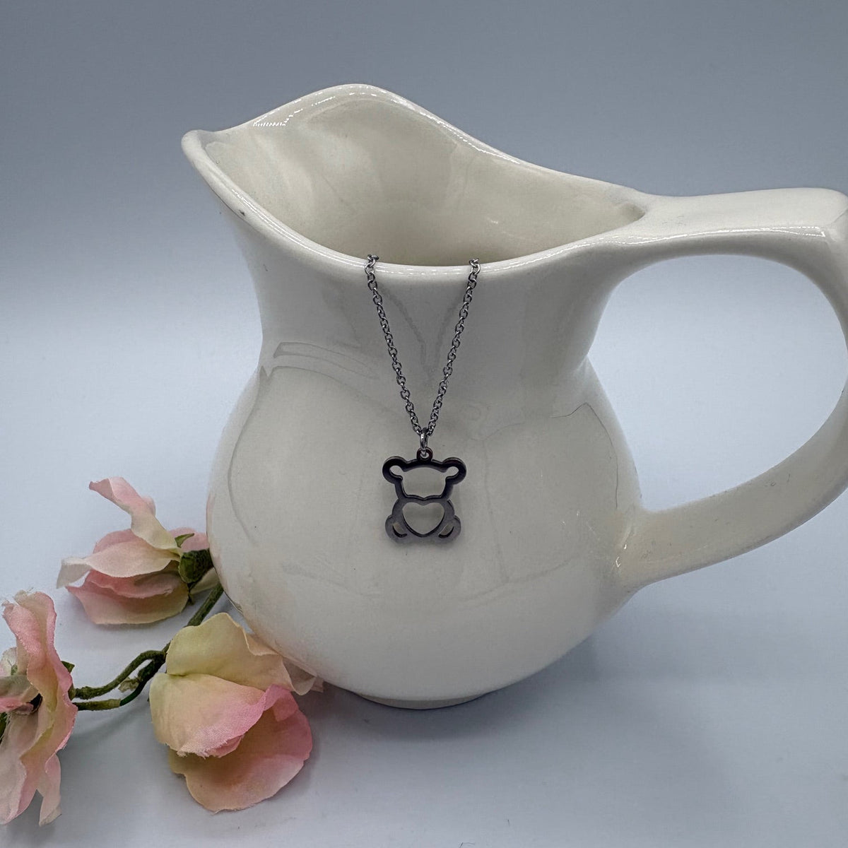 Darling Teddy 18" Stainless Steel Necklace