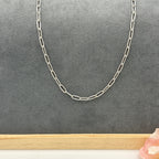 Medium Stainless Steel Paperclip Chain