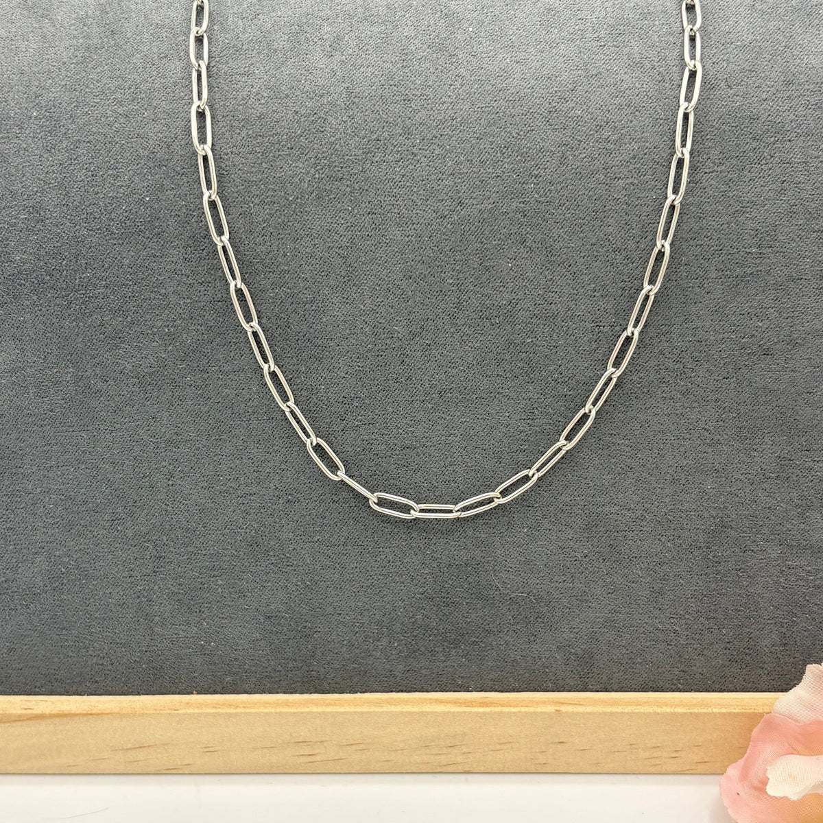 Medium Stainless Steel Paperclip Chain