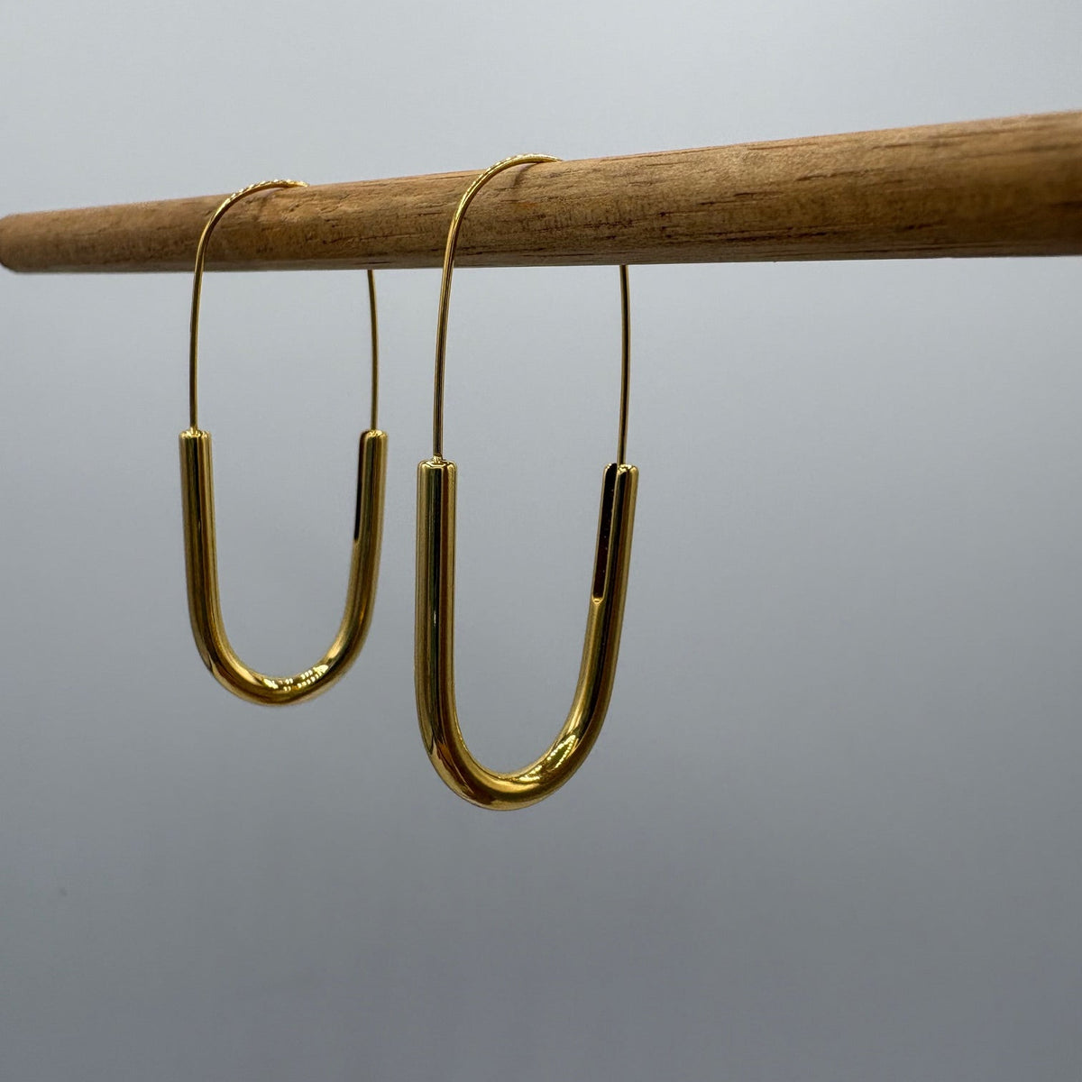 Infinity Hoop Stainless Steel Earrings