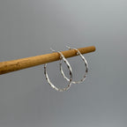 Twisted Hoop Stainless Steel Earrings