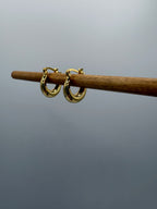 Chunky Gold Hoop Stainless Steel Earrings