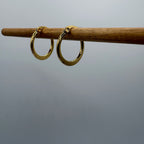Crescent Hoop Stainless Steel Earring