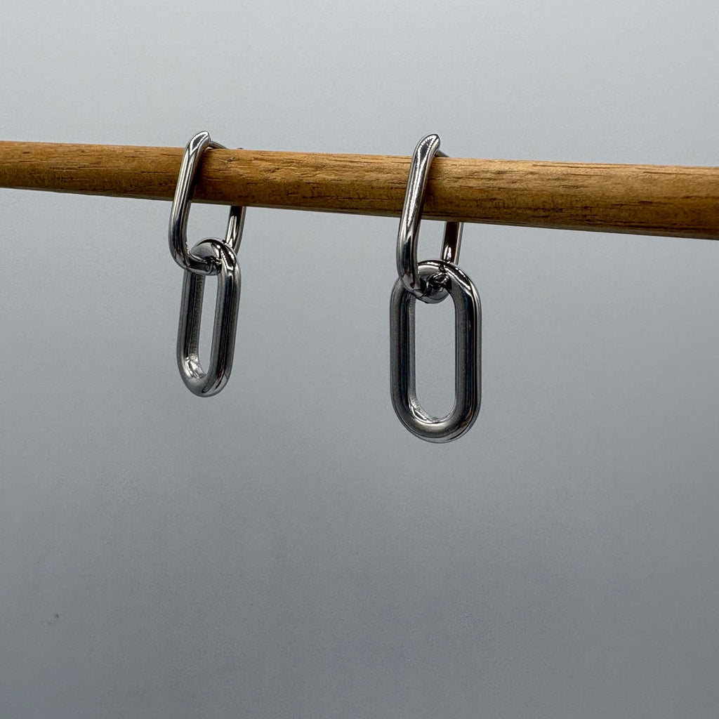 Chain Link Stainless Steel Earrings