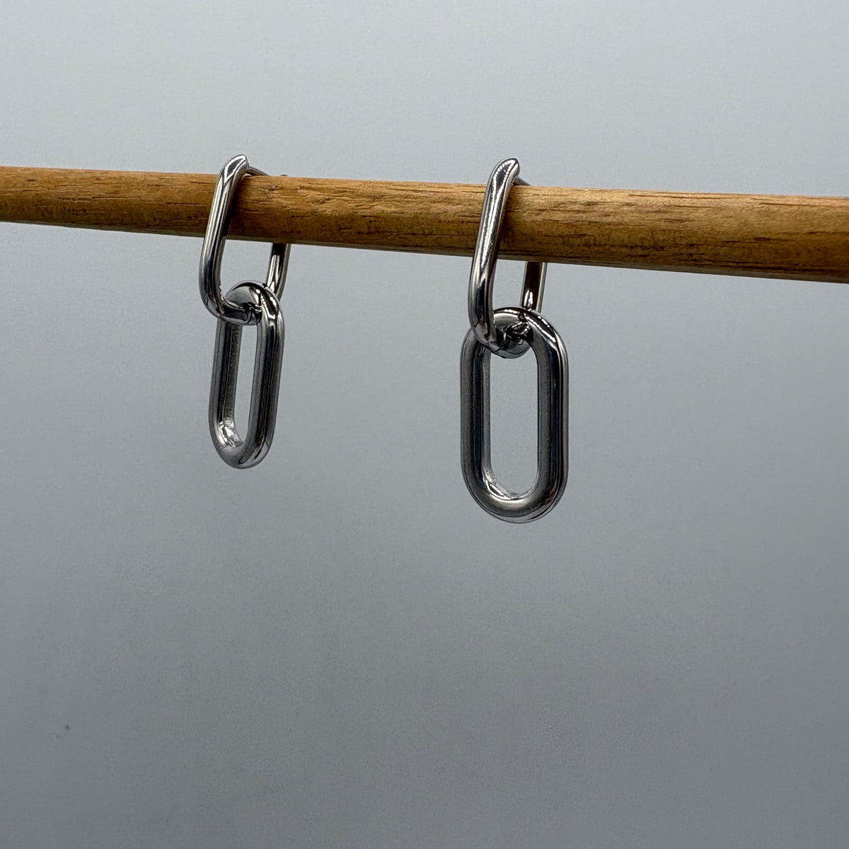 Chain Link Stainless Steel Earrings
