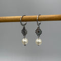Daisy Dangle Stainless Steel Earrings