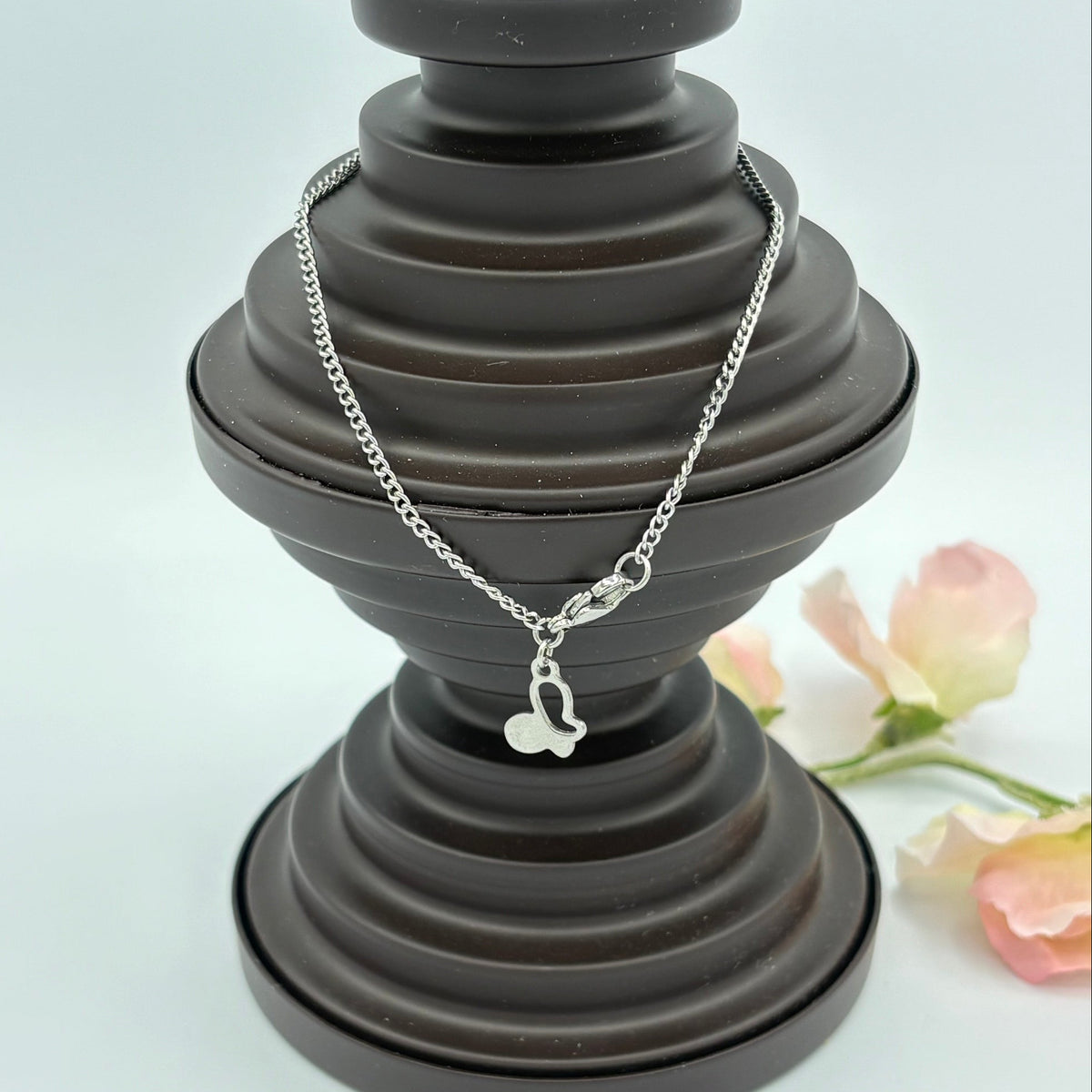 Dainty Butterfly 10" Stainless Steel Anklet