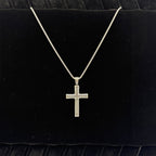 Horizon Cross 23" Stainless Steel Necklace