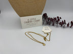 Gold Sweet Heart 20" Stainless Steel Necklace