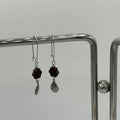 Chocolate Blooms Beaded Stainless Steel Earrings