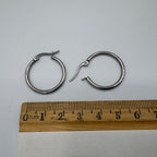Everyday Hoop Stainless Steel Earrings -2.5cm