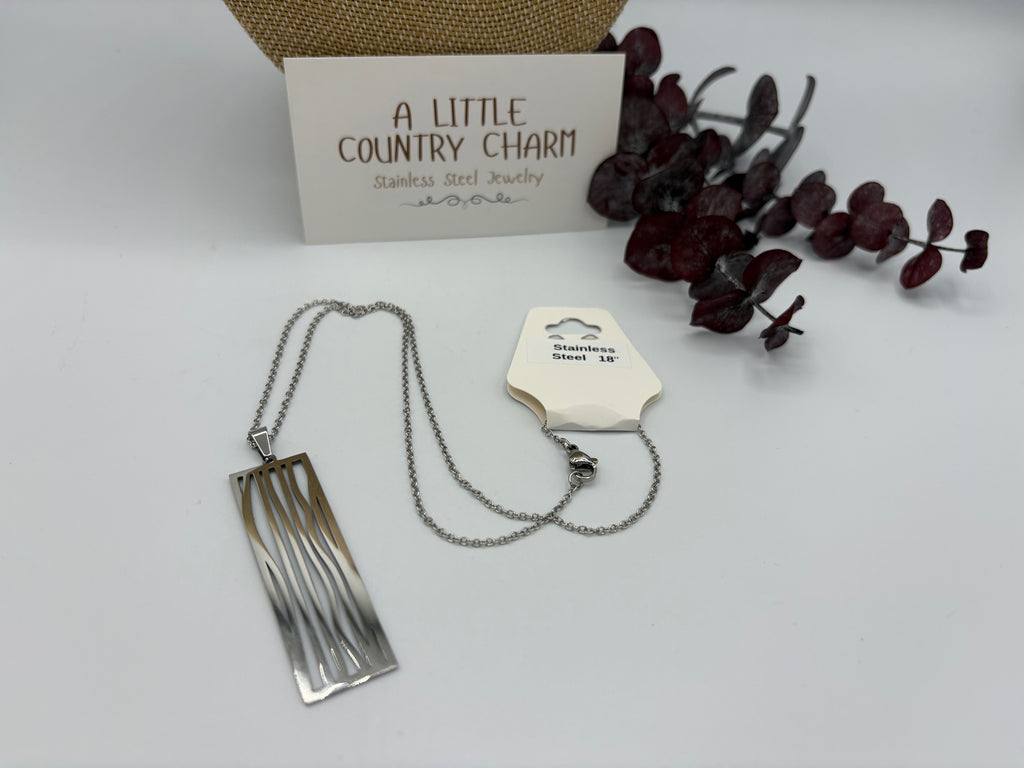 Rustic Charm 18" Stainless Steel Necklace