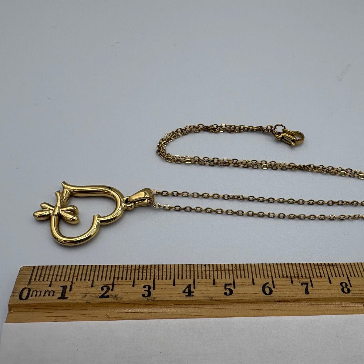Romantic Dragonfly 20" Stainless Steel Necklace
