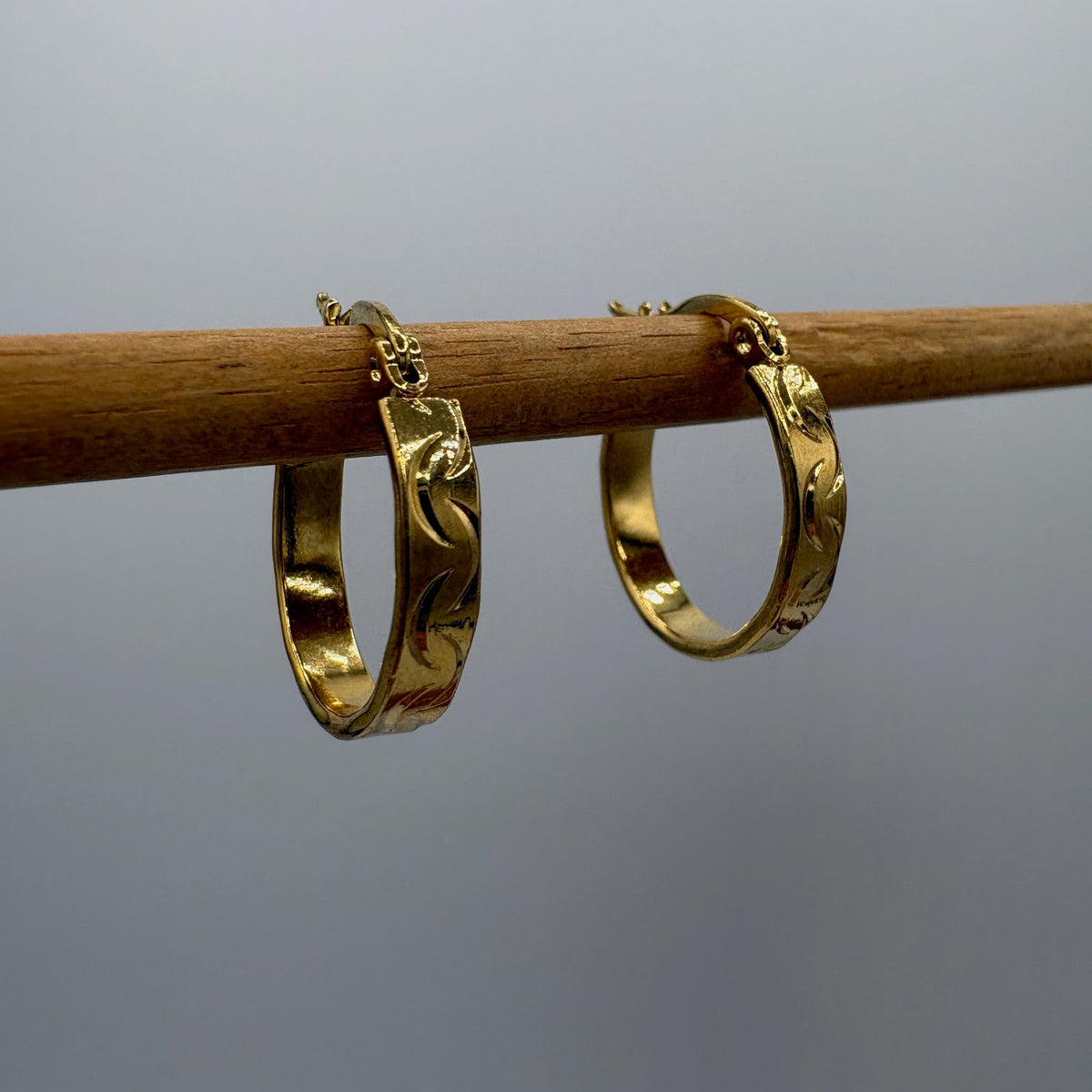 Chain Hoop Stainless Steel Earrings