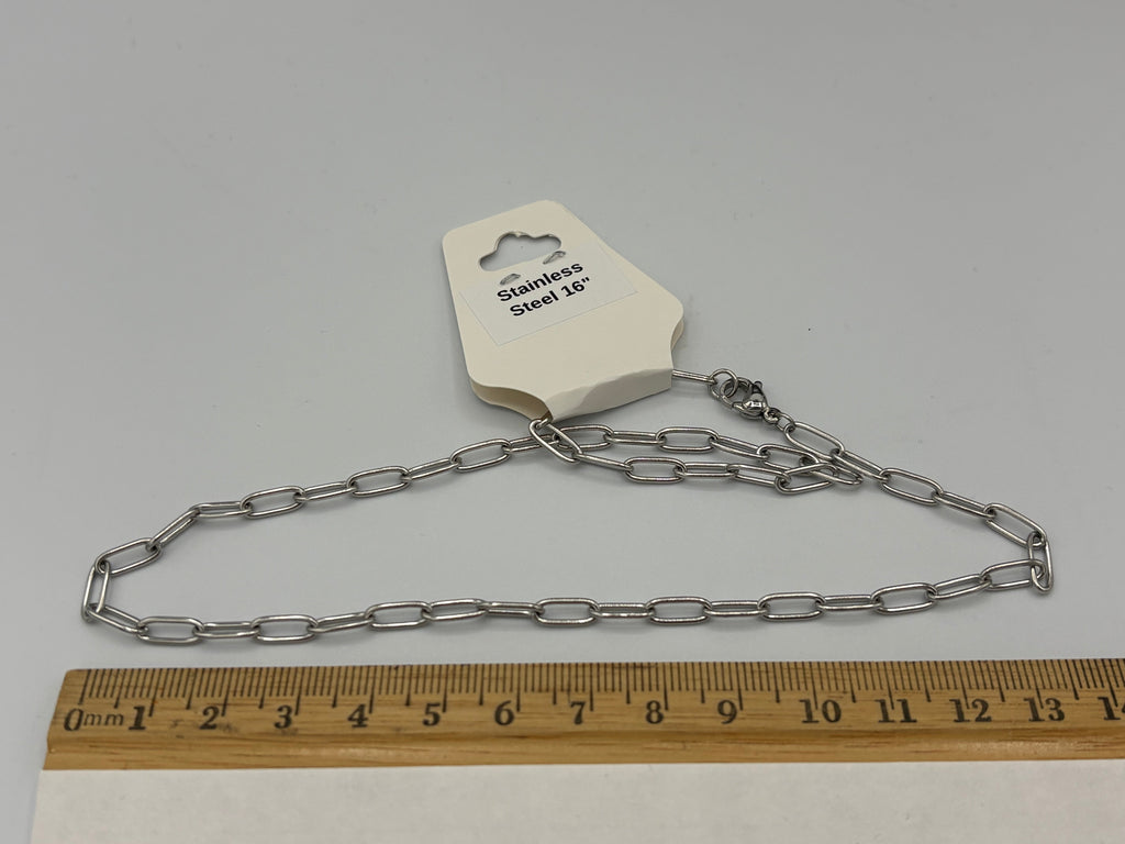 Medium Stainless Steel Paperclip Chain
