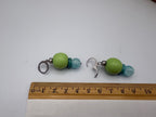 Mojito Splash Beaded Stainless Steel Earrings