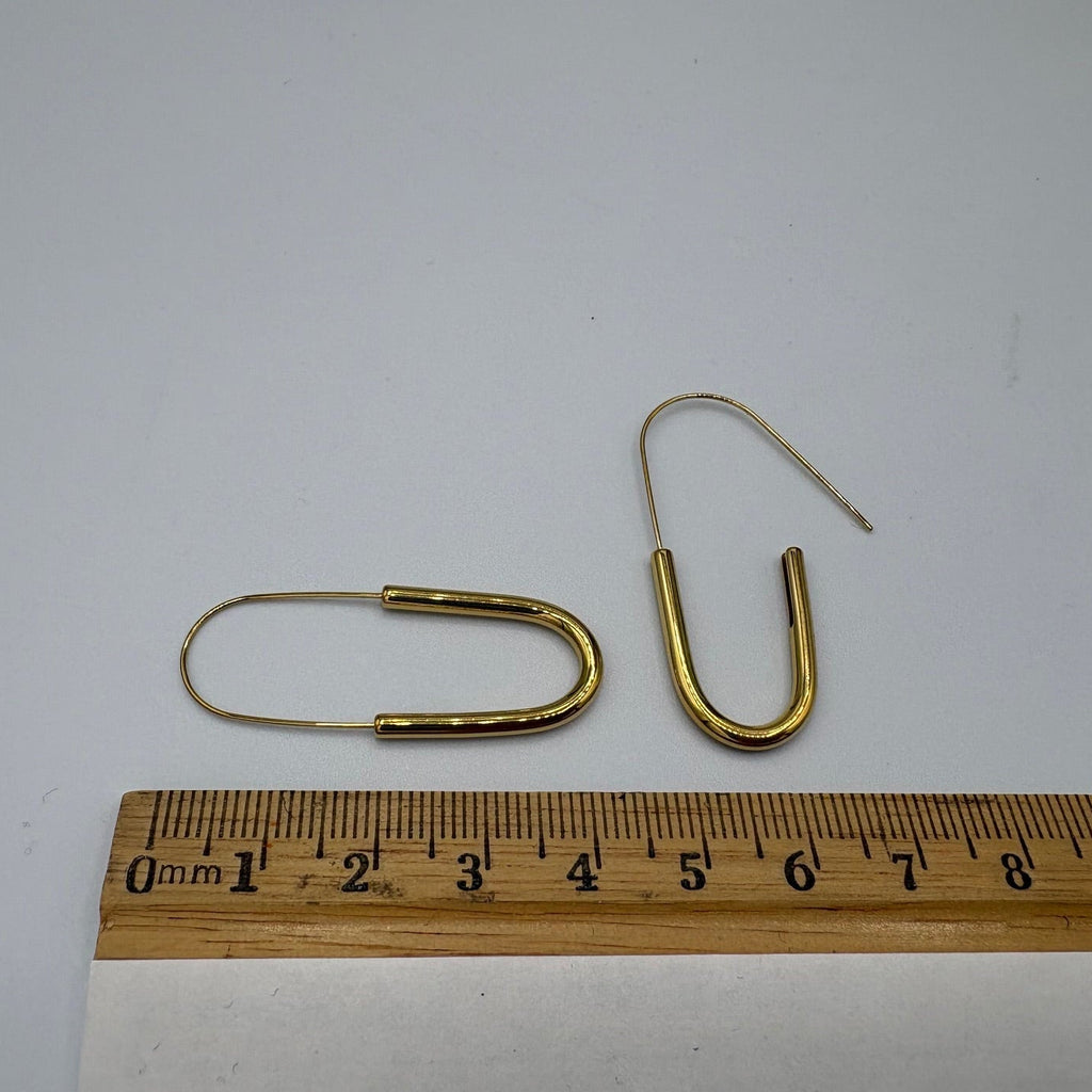 Infinity Hoop Stainless Steel Earrings