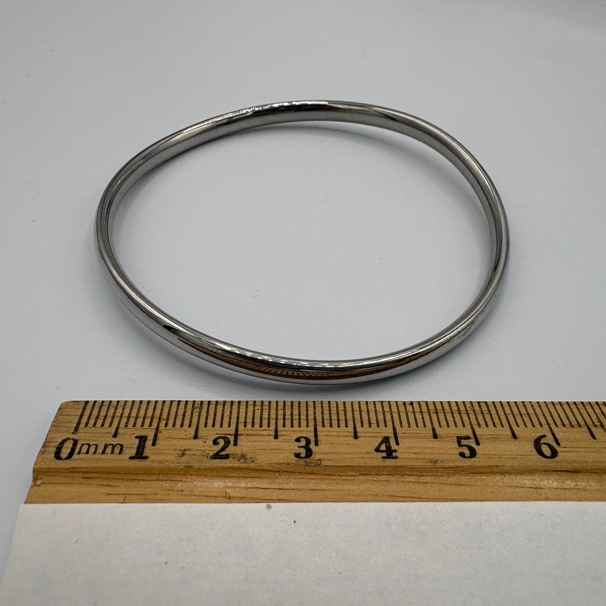 Wavy Bangle Stainless Steel Bracelet