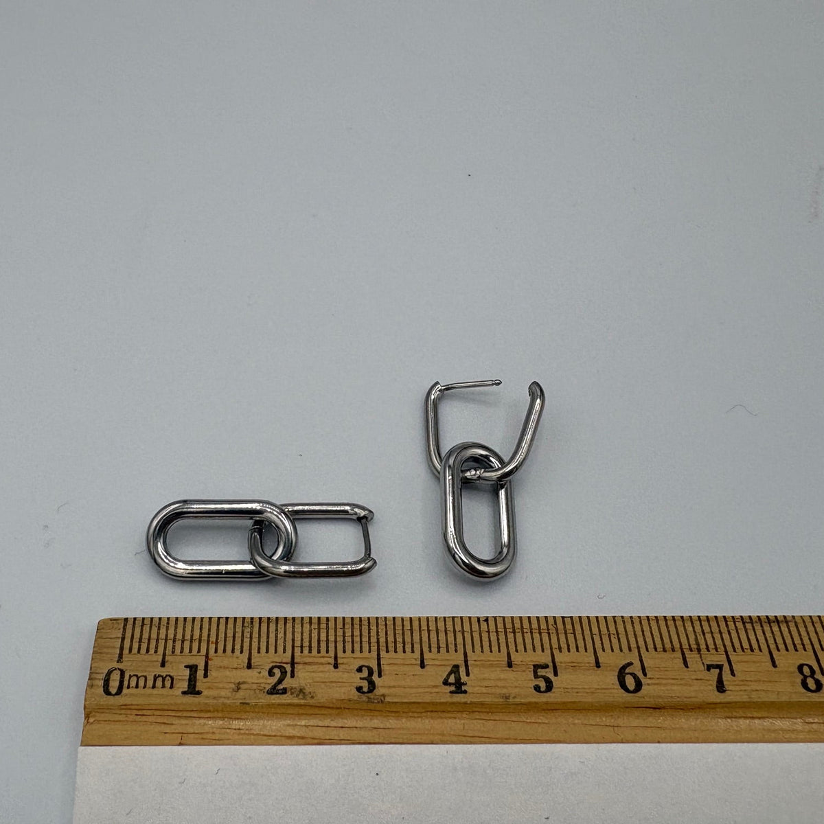 Chain Link Stainless Steel Earrings
