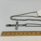 Valiant Cross 24" Stainless Steel Necklace