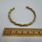 Golden Rope Bangle Stainless Steel Bracelet