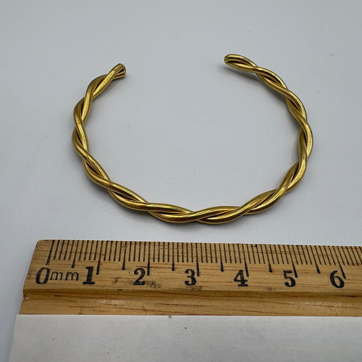 Golden Rope Bangle Stainless Steel Bracelet