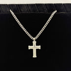King Size Cross 24" Stainless Steel Necklace