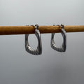 Basket Hoop Stainless Steel Earrings