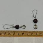 Chocolate Blooms Beaded Stainless Steel Earrings